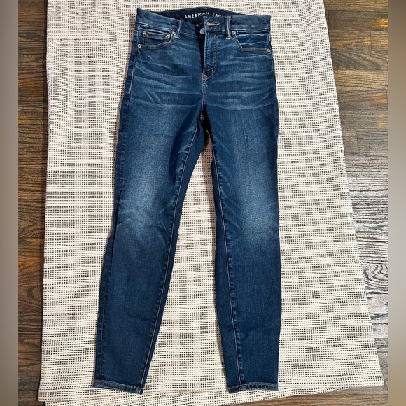 American Eagle AE Lu(X)e Curvy High Waisted Jegging | Size 4 Short |Indigo Abyss - Picture 4 of 4